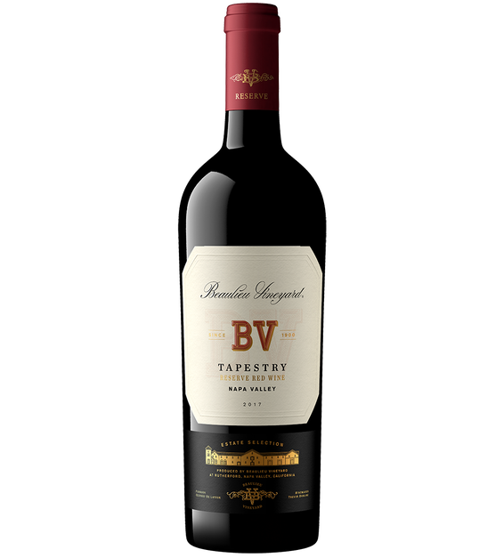 2017 Beaulieu Vineyard Tapestry Reserve Napa Valley Red Wine Bottle Shot